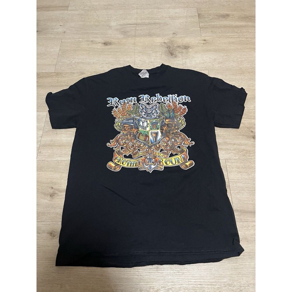 Rum Rebellion US Tour Shirt Mens Size Medium‎ Celtic Punk Flogging Molly Rancid